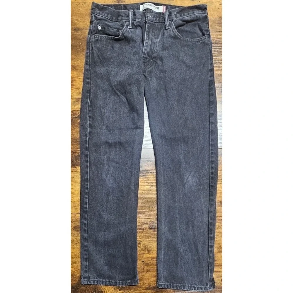 Y2K Levis 505 Jeans Men's 31x29 Straight‎ Fit Black Wash Denim Casual Pants